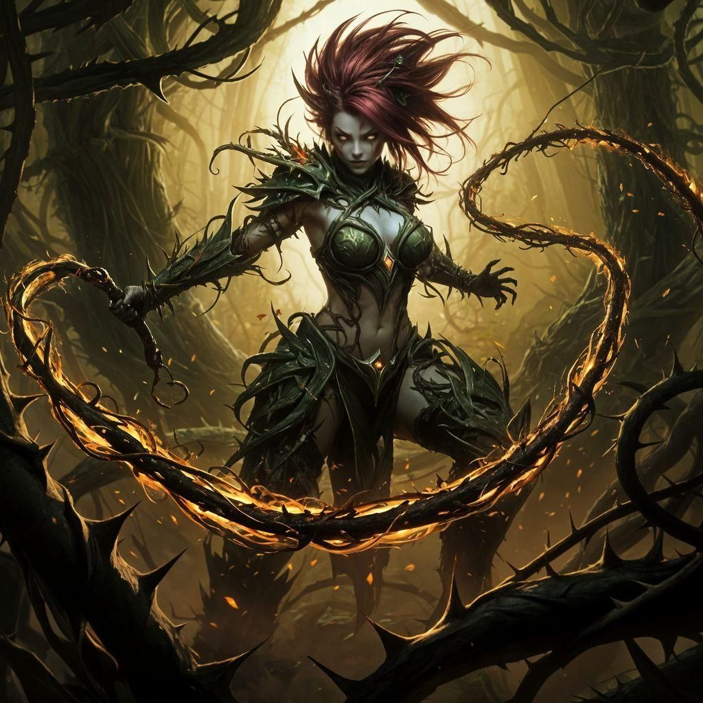 Zyra, Rise of the Thorns, in Overgrown Jungle