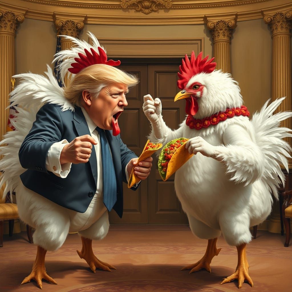 Trump and Vance Chicken Fight in West Wing