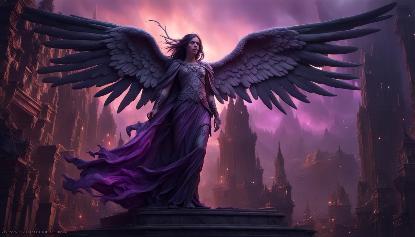 Angel of Death: Epic Dark Fantasy Digital Art