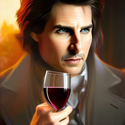 Vampire Lestat Portrait in Hyperdetailed Style