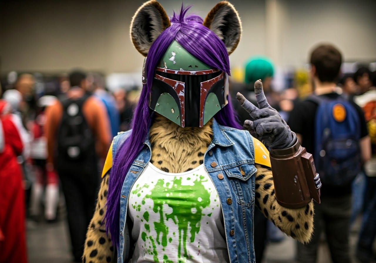 Feminine Hyena Cosplayer Pays Homage to Comic-Con