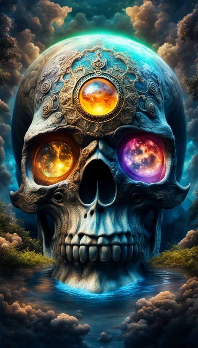 All seeing skull