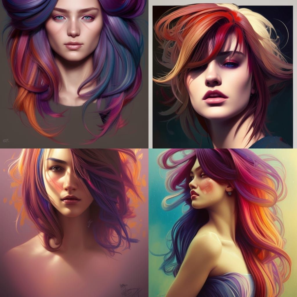 Mix highlights on my hairs😀🤩