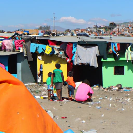 Colorful Interpretation of Poverty and Social Issues