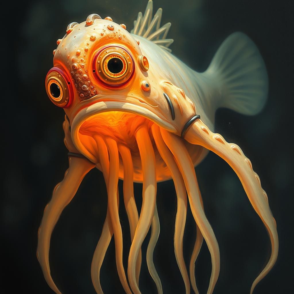 unhappy alien fisch