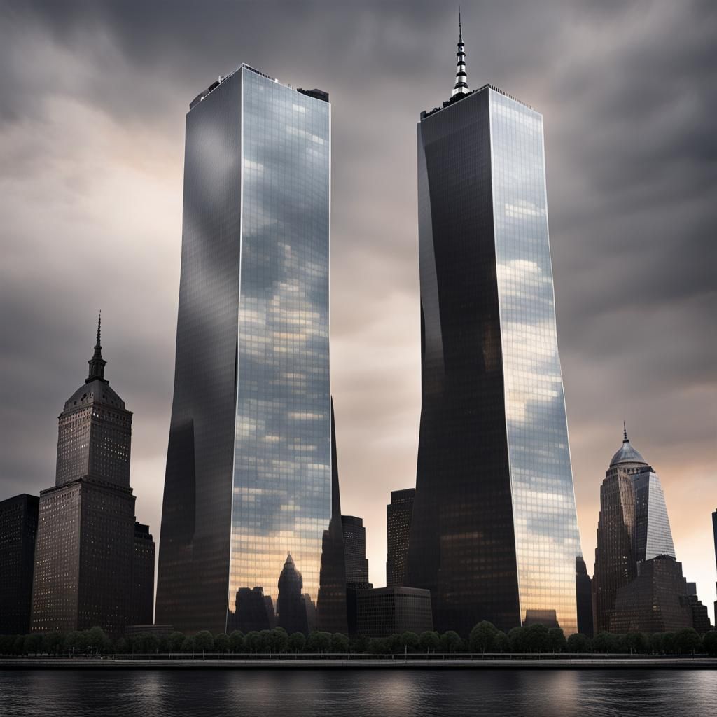 Glass Twin Towers: A Sinister Reimagining