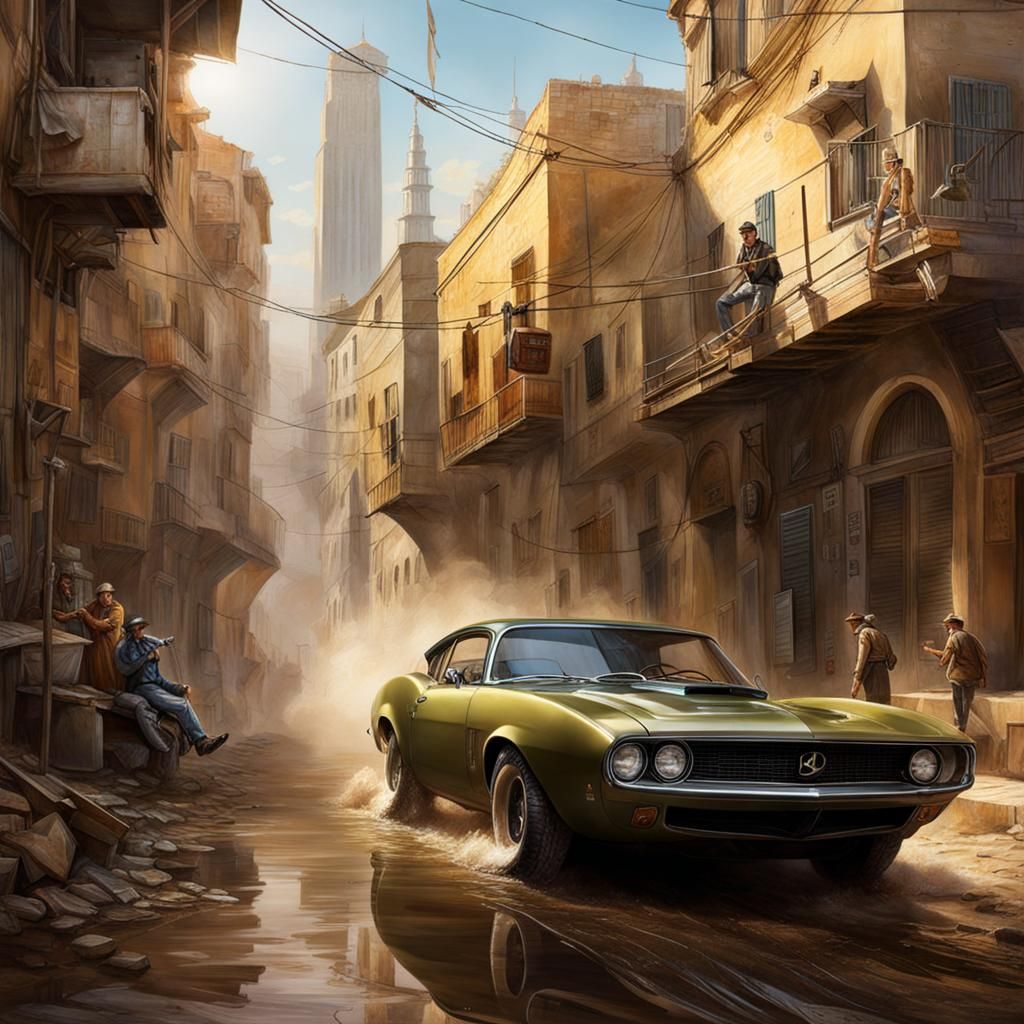 Donkey Selfie with Militants in Gaza, Hyperrealistic Art