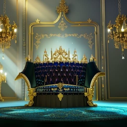 Rich throne room
