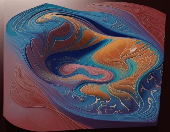 Sahara Desert Fractal in Neo-Impressionist Style