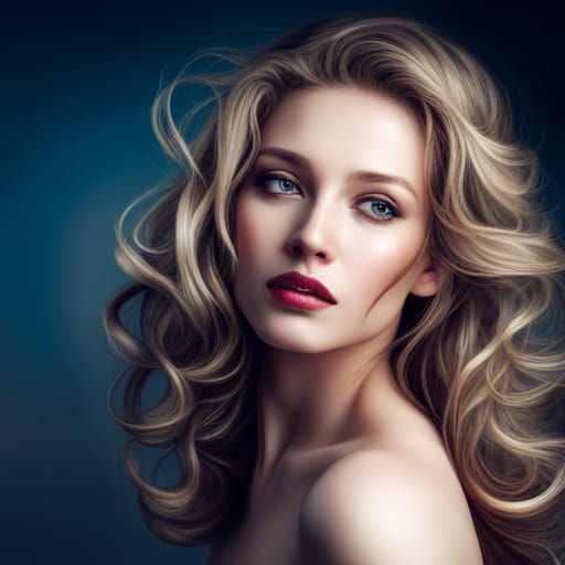 Hyperrealistic Portrait of a Beautiful Girl
