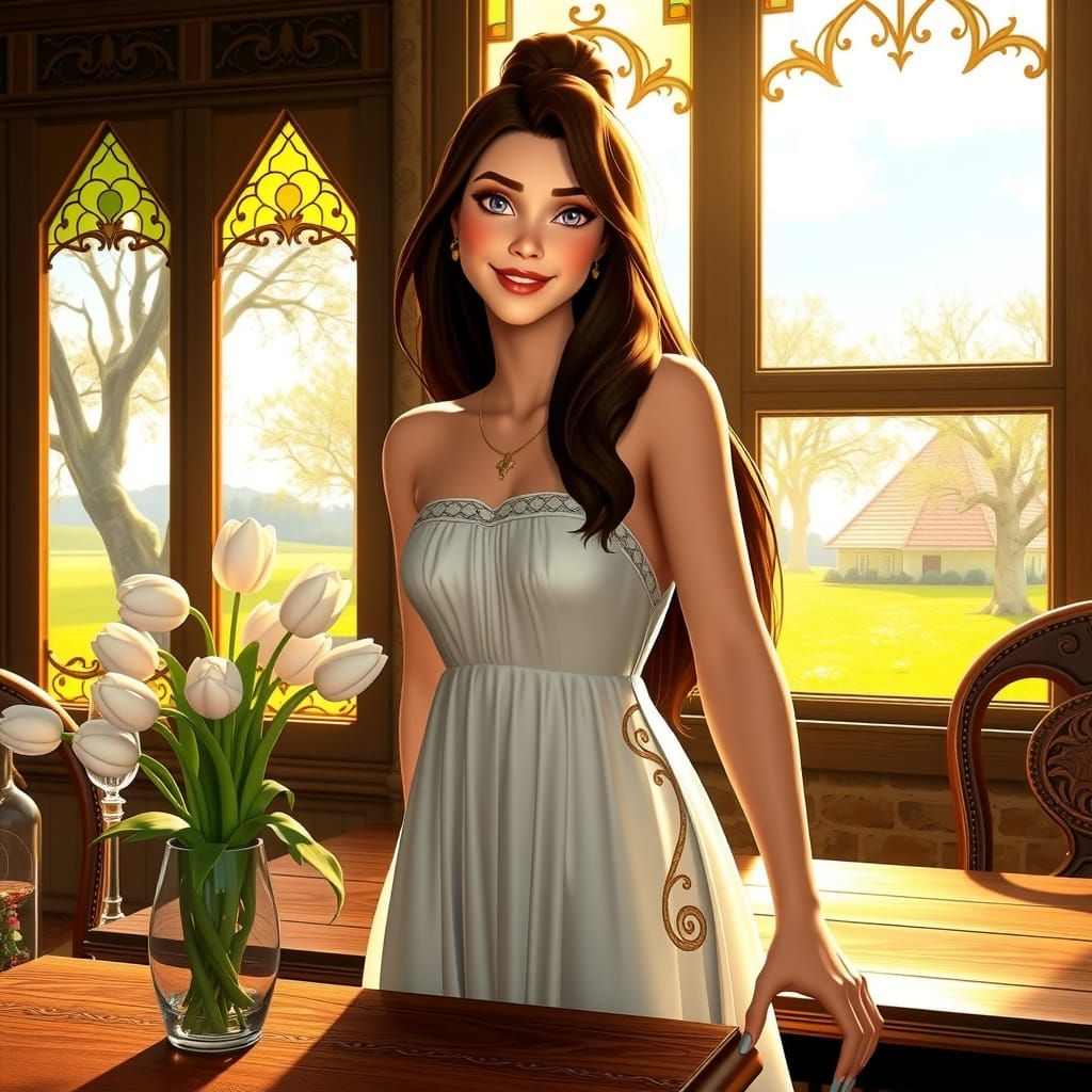 Meg in Springtime Elegance