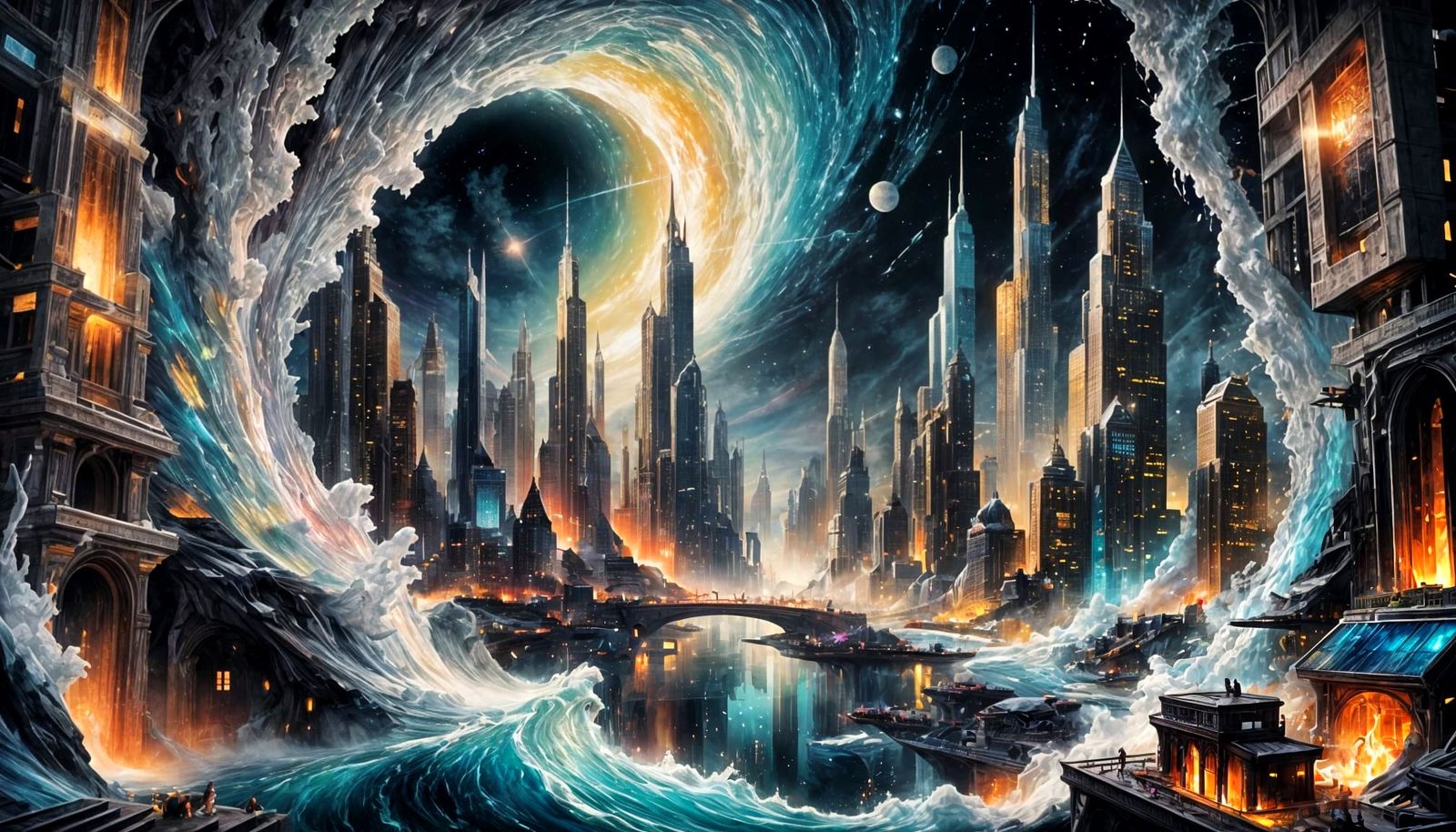 Luminous Prism City in Starlight Portal