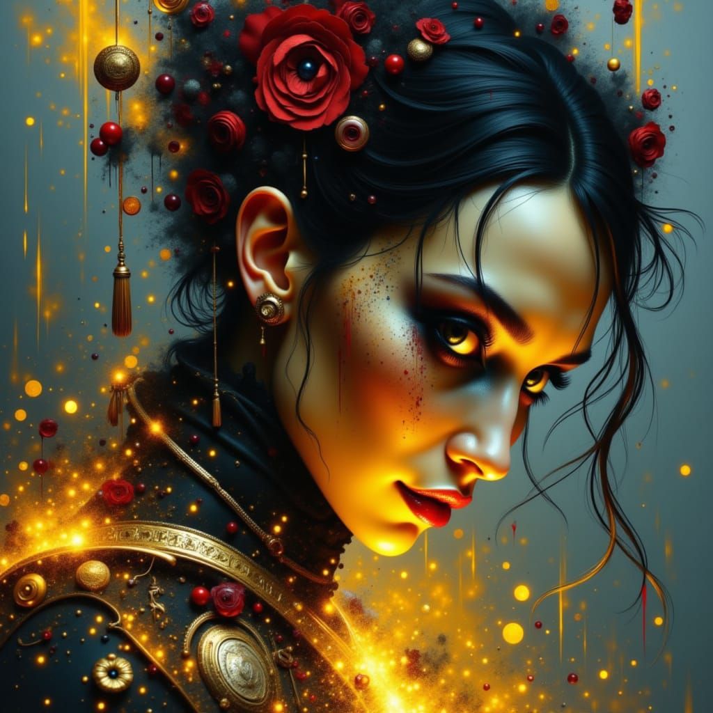 Ethereal Goddess Takes Flight