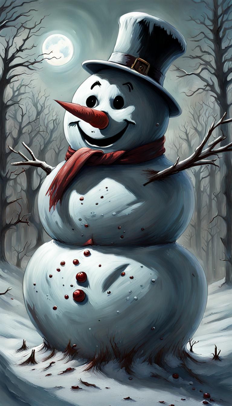 Scary Horror Frosty the Snowman Image
