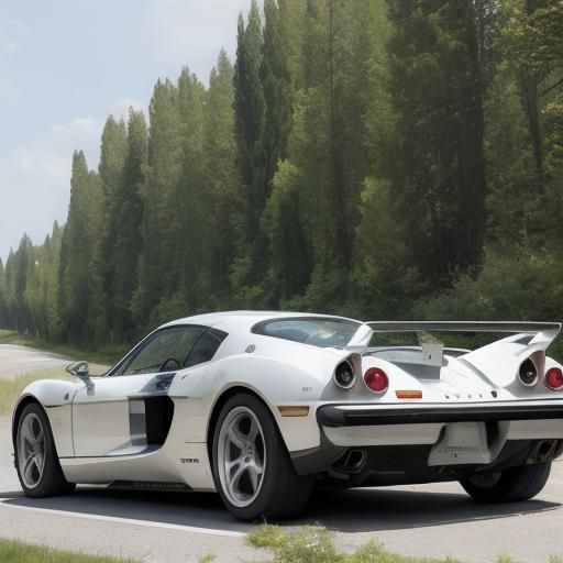 Futuristic Supercar Inspired by Renaissance and Pop Art