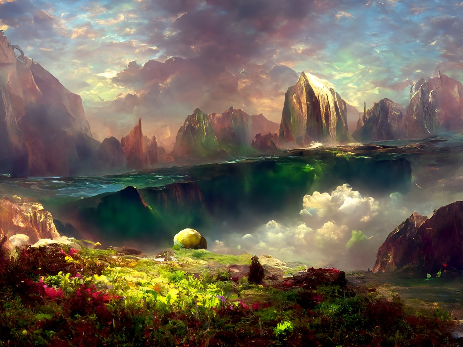 Impossible Vista in Luminist Style