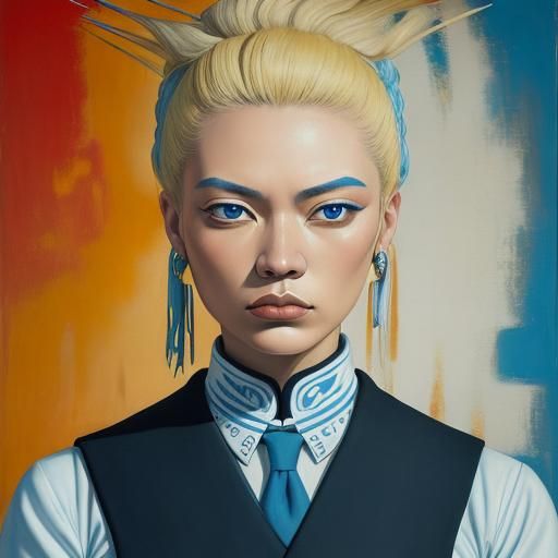 Surreal Woman in Style of Siqueiros