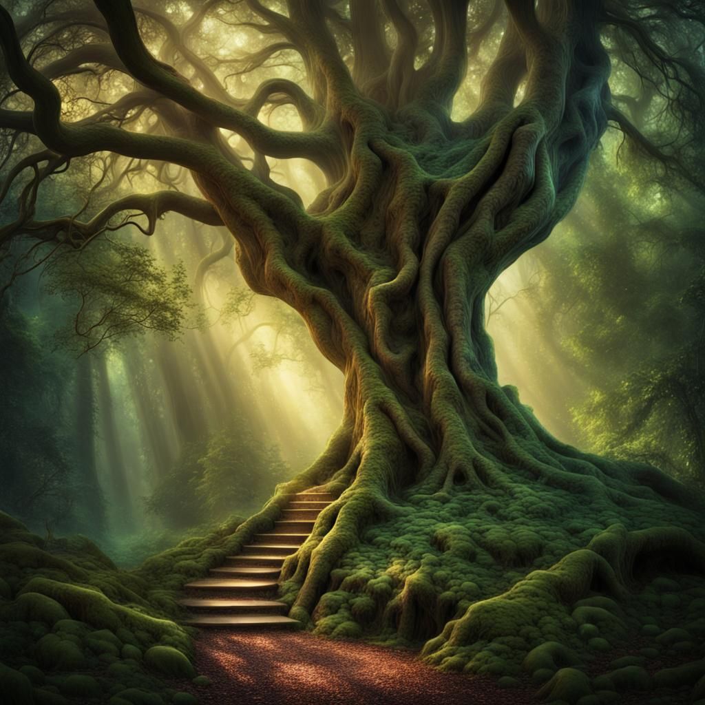 Enchanted Forest Portal to Mystical Realm