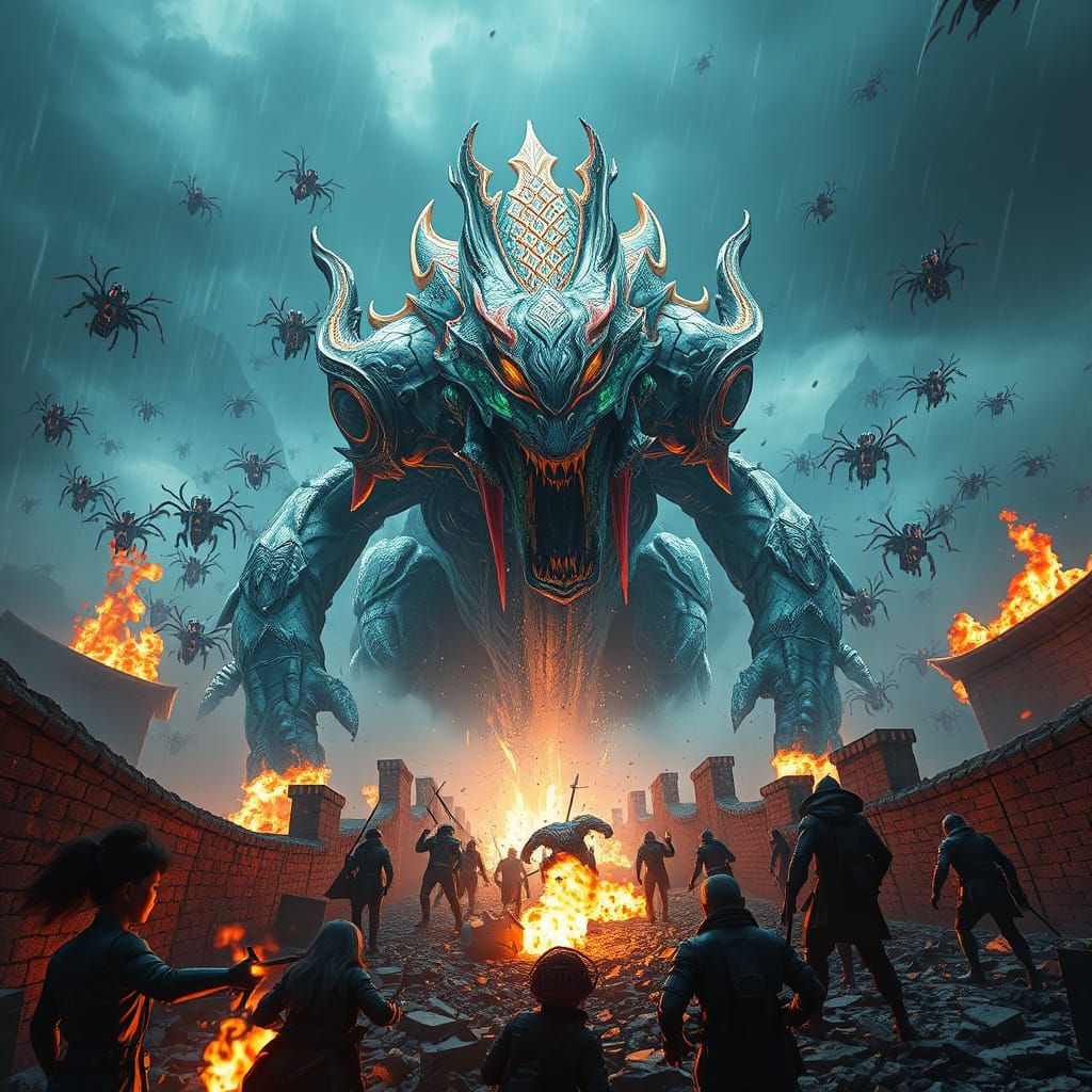 Tao Tei Queen Breaches Great Wall in Storm