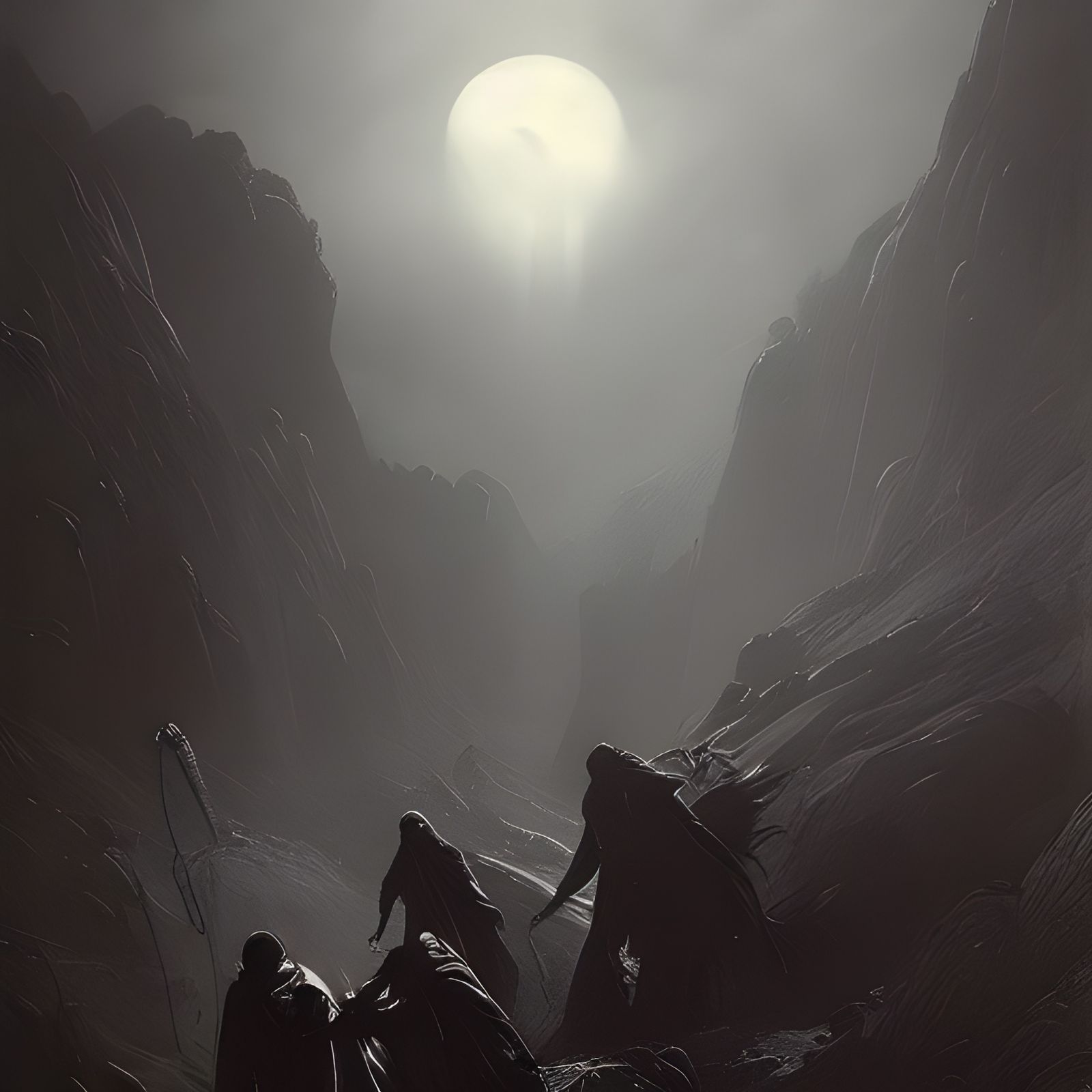 Haunted Valley: Banshees and Ghosts in Horror Style