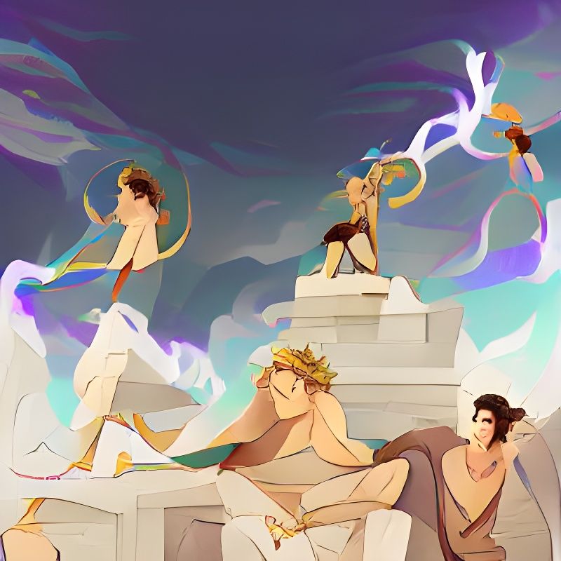 Epic Depiction of Classical Greek Gods