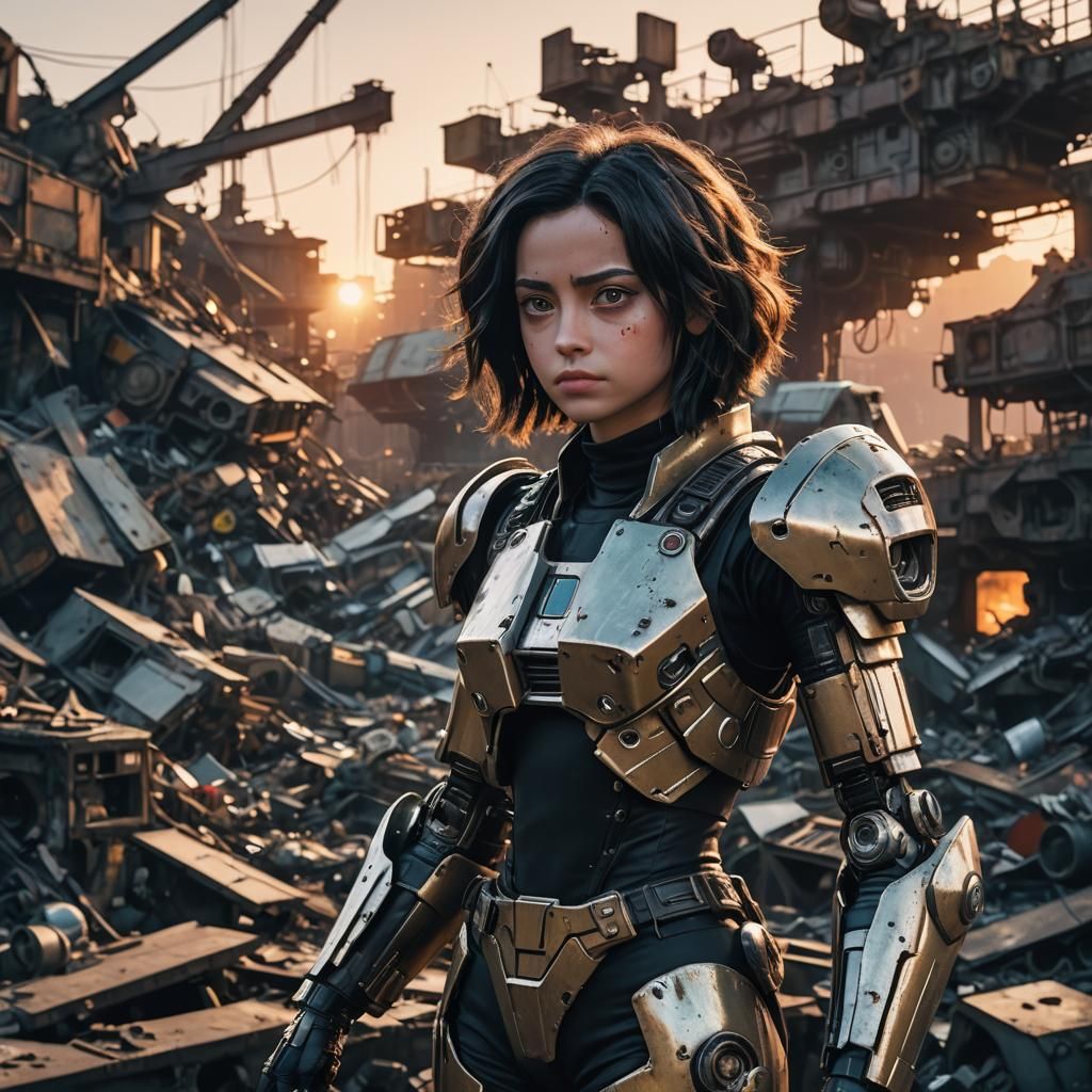 Alita in Mecha Suit, Disney Princess Style