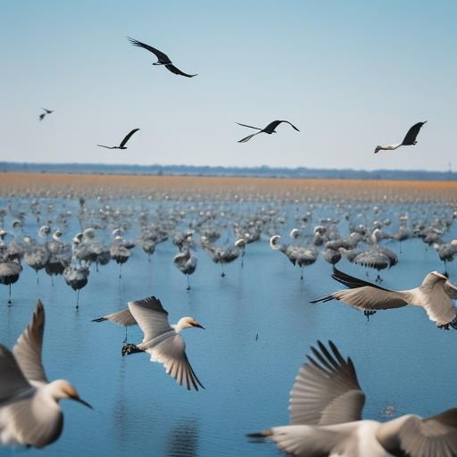 Cranes Soaring: Wildlife Photography in Golden Light