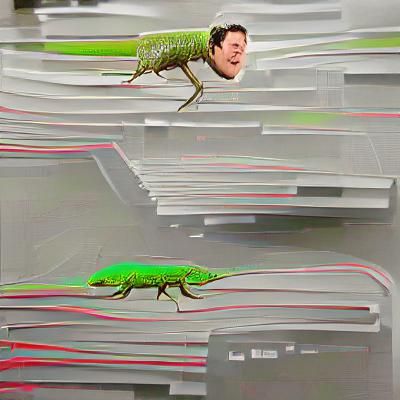 Mark Zuckerberg Transformation into a Lizard