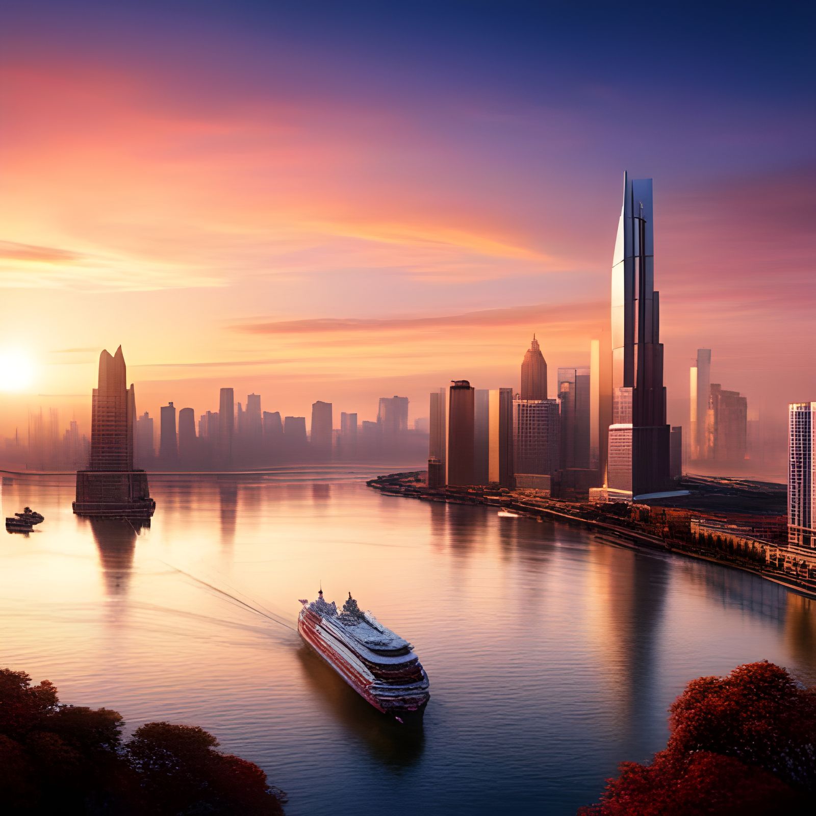 Hyperrealistic Mass Effect Cityscape in 8K