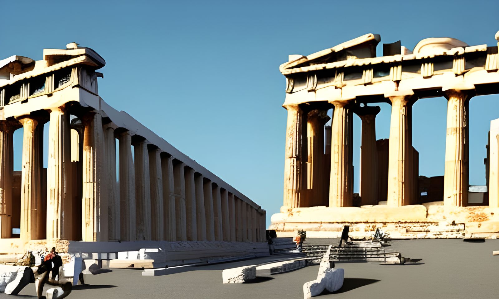 Evocative Scene of Ancient Greece