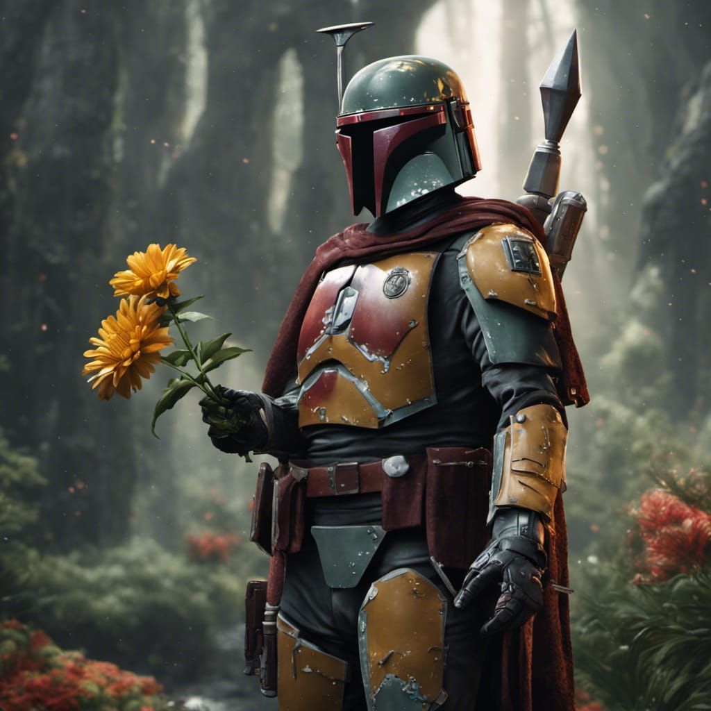 Boba Fett as Harry Potter, Detailed Matte Painting