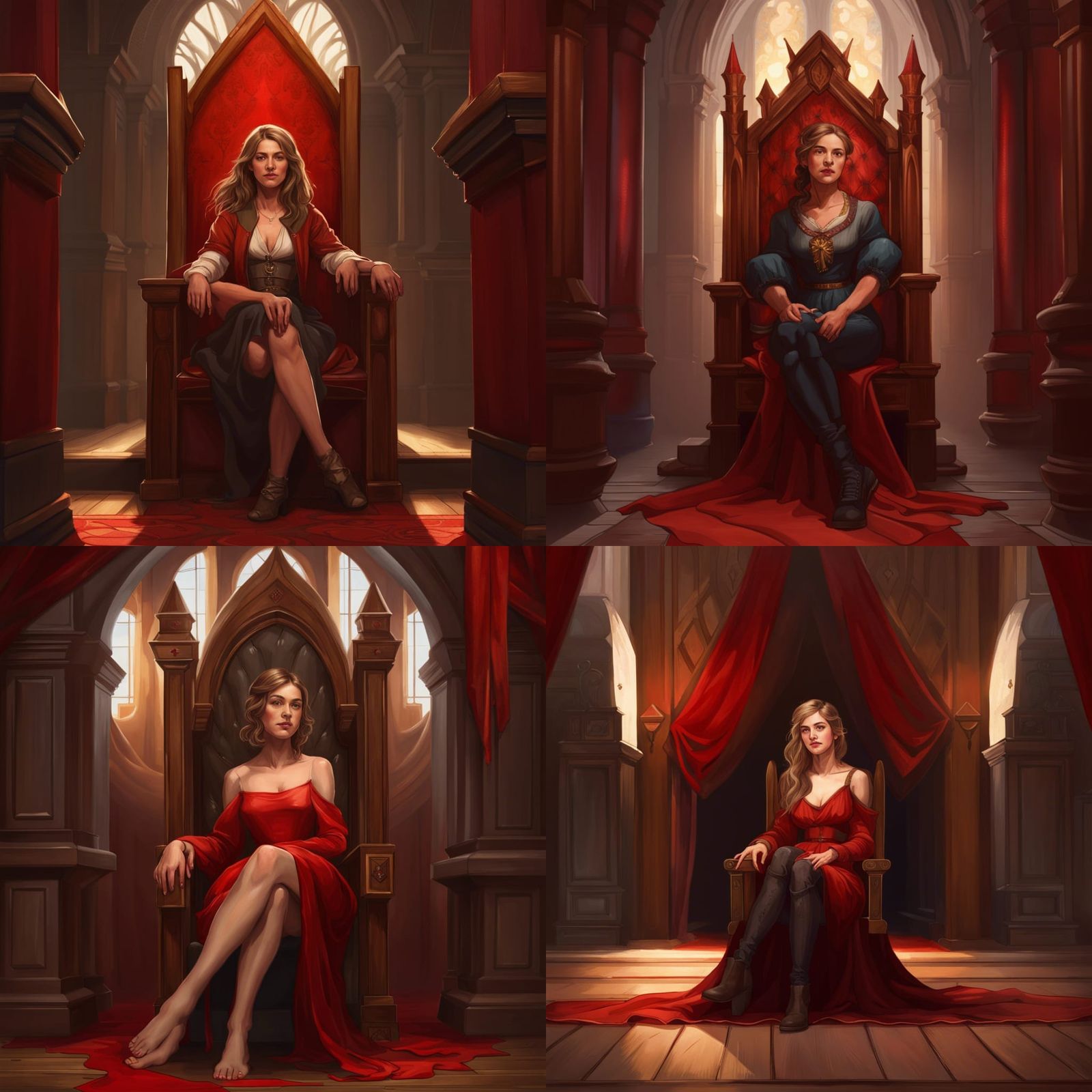 Emily Kaldwin Portrait in Renaissance Style