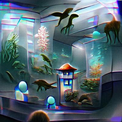 Vibrant Coral Reef Aquarium Scene