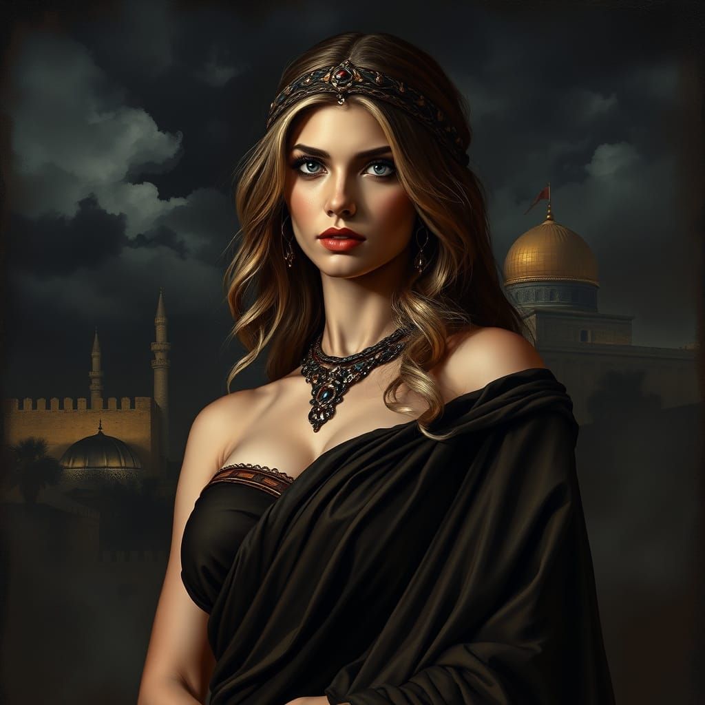 Priestess in Ancient Jerusalem Fantasy Art