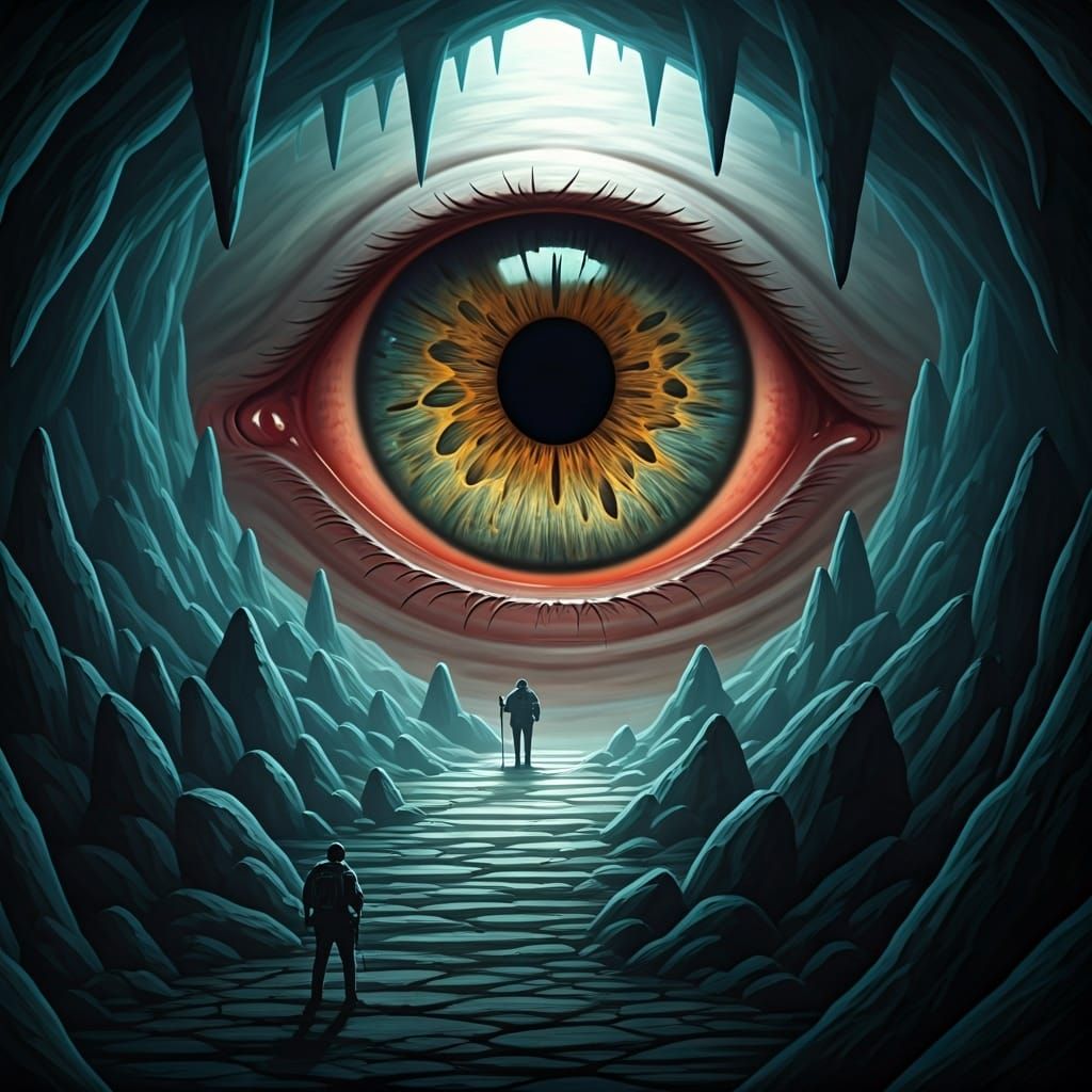 Weary Explorers Discover the Gigantic Eye