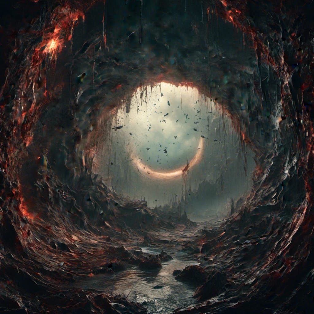 All Seeing Eye Devouring Life into Blackhole