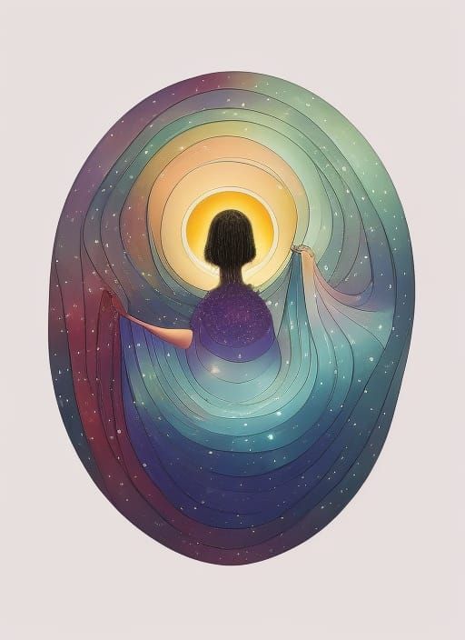 Ethereal Cosmic Realm in Luminescent Splendor