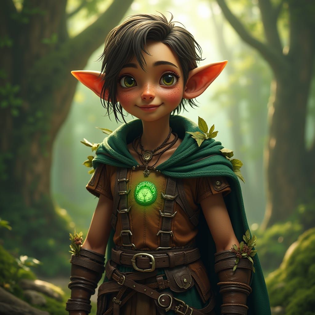Ancient Halfling Ranger Embarks on Wilderness Quest