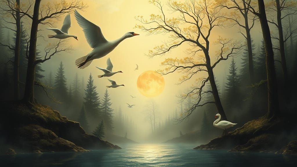 Women Rise Up Like Trees in a Dreamlike, Surreal Landscape