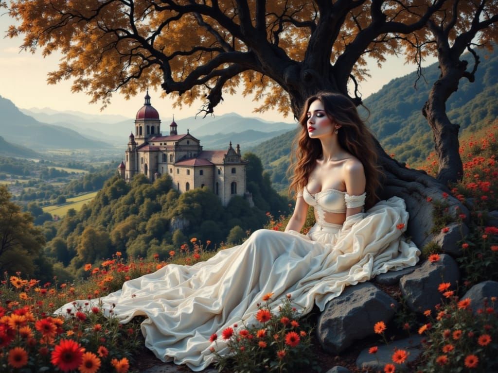 Whispers of Twilight on a Dreamy Landscape