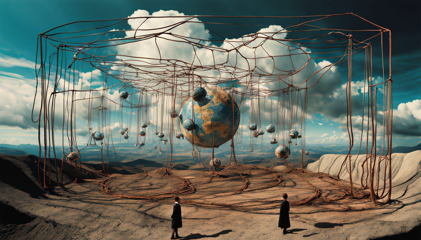 Children of the Apocalypse: Surrealist AI Photomontage