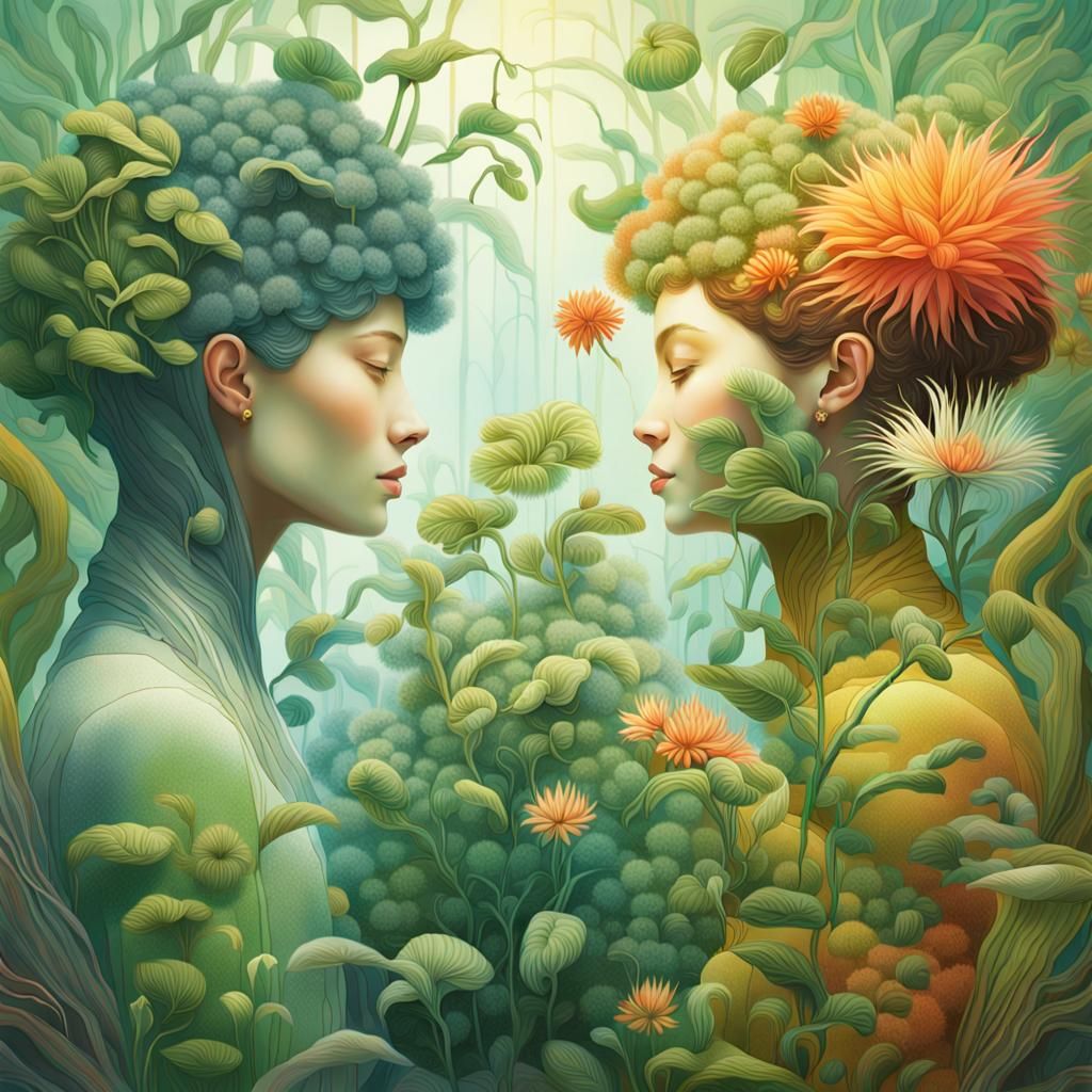 Plants Talk in Warped Perspective: Fashion Magazine Art