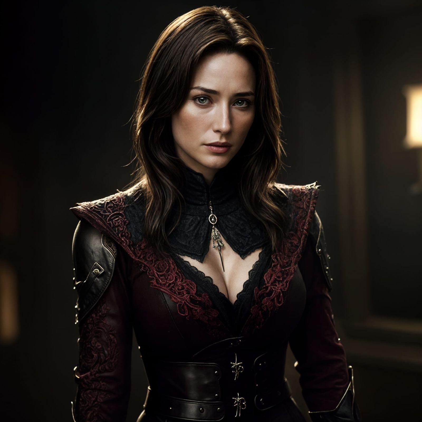 Claire Forlani in a Hellish Cinematic Landscape