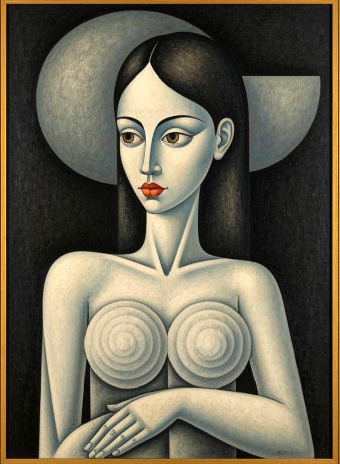 Cubist Woman Portrait Masterpiece