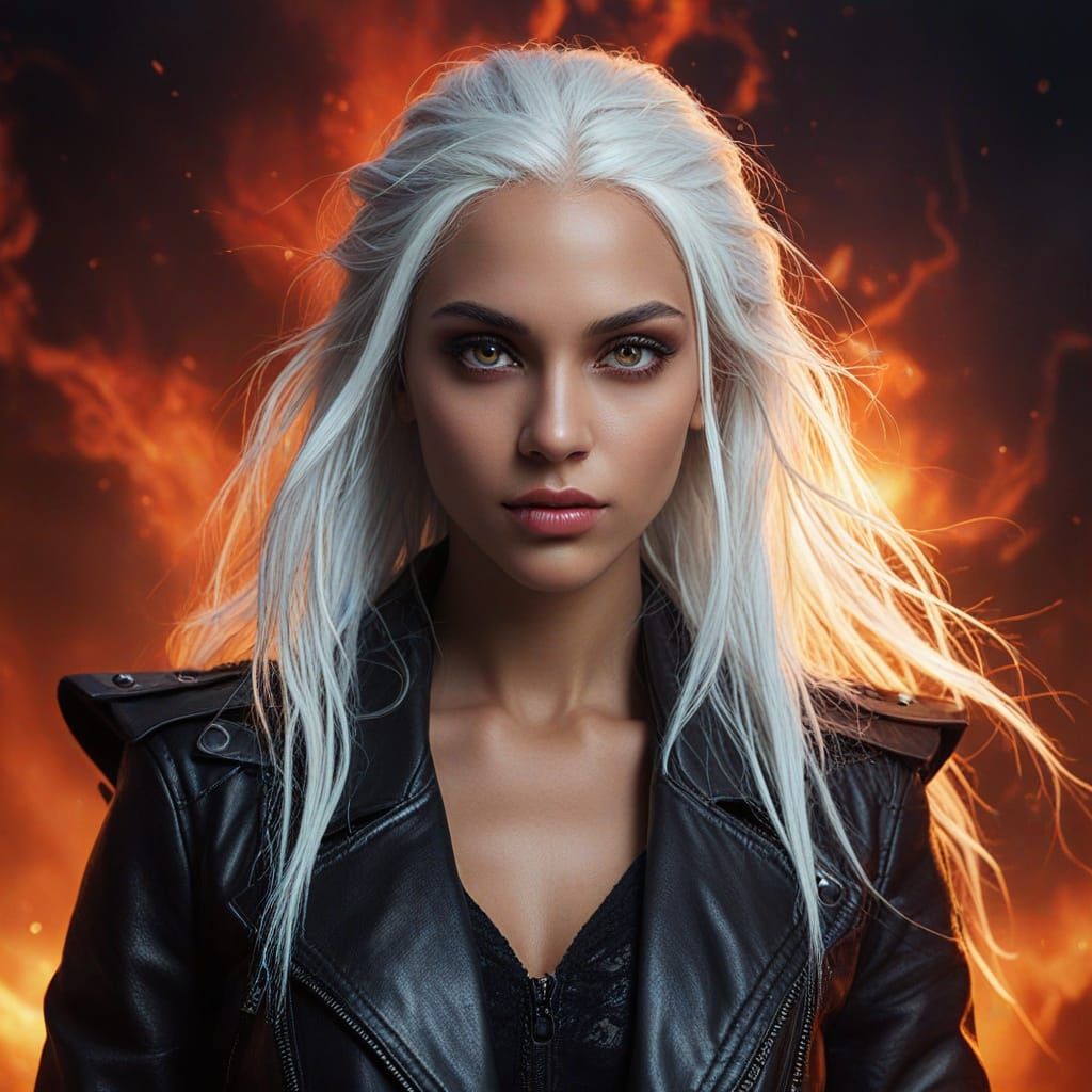 Hyper-Realistic Portrait of an Elven Shadow Woman in Dreamli...