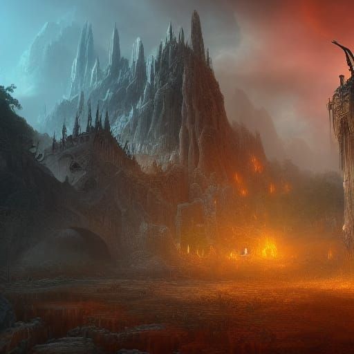 Fantastical Matte Painting: Deathless Scene