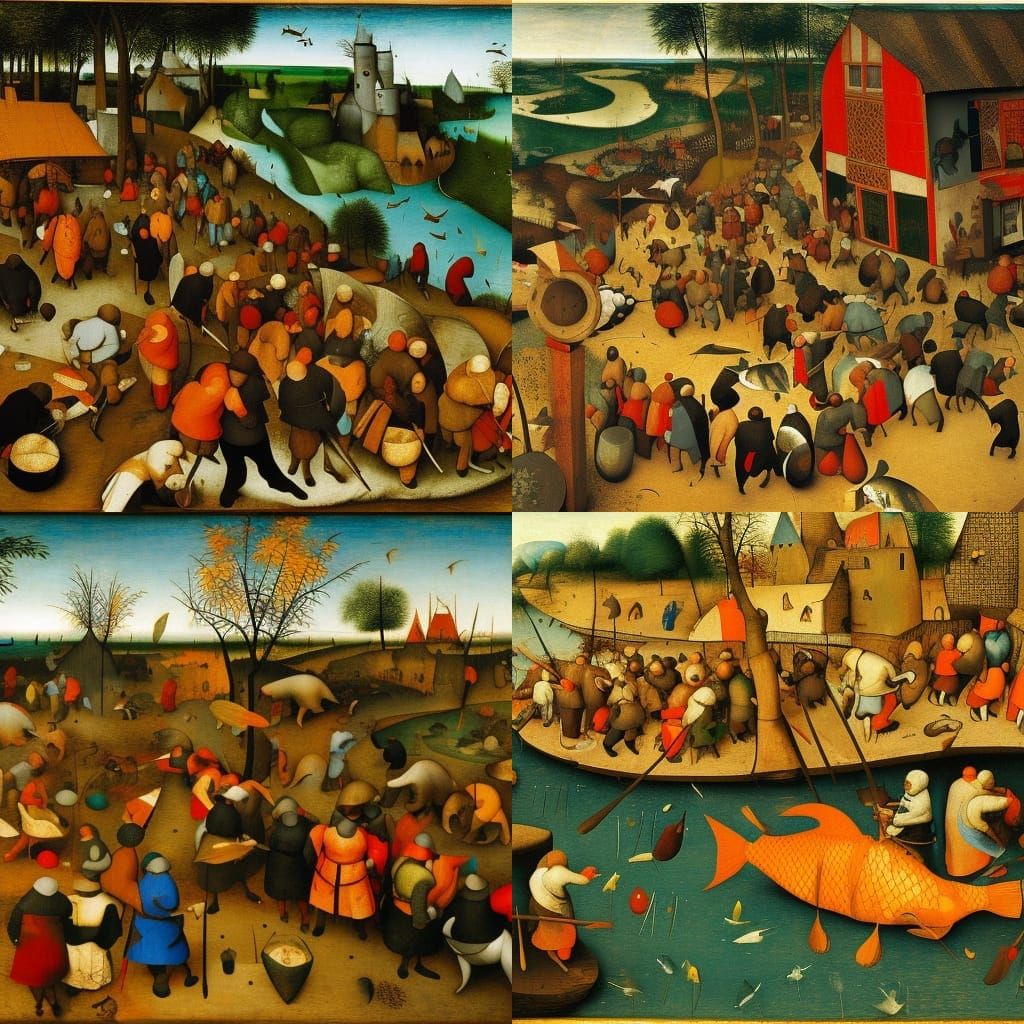 Big Fish Eat Little Fish: Vividly Detailed Scene