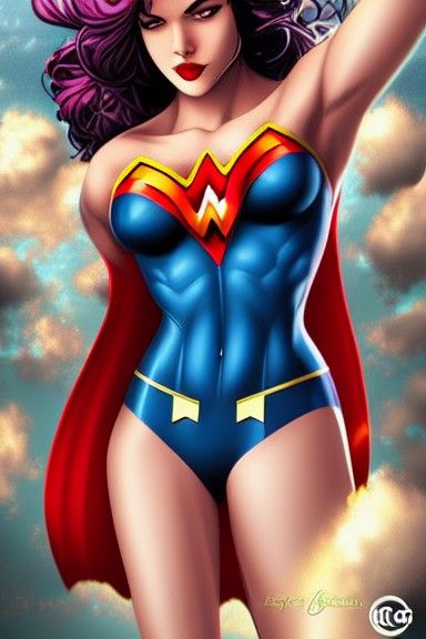Wonder Woman Dancing in the Park