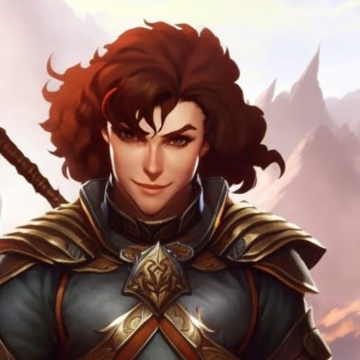 Smiling Halfling Adventurer in Fantasy Illustration