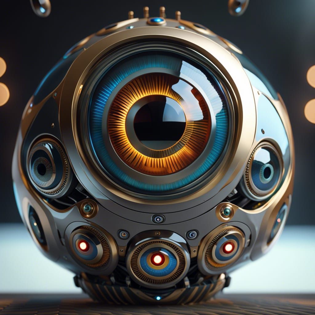 Robotic AI eyeball sphere